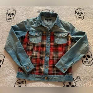Denim & Plaid Jacket